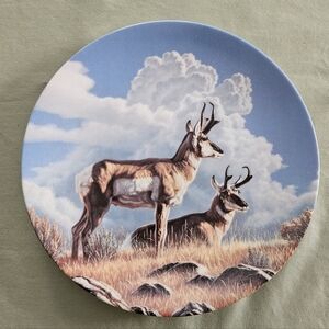 The Pronghorn by Paul Krapf - 7th Decorative Plate - Wild and Free: Canada's Big